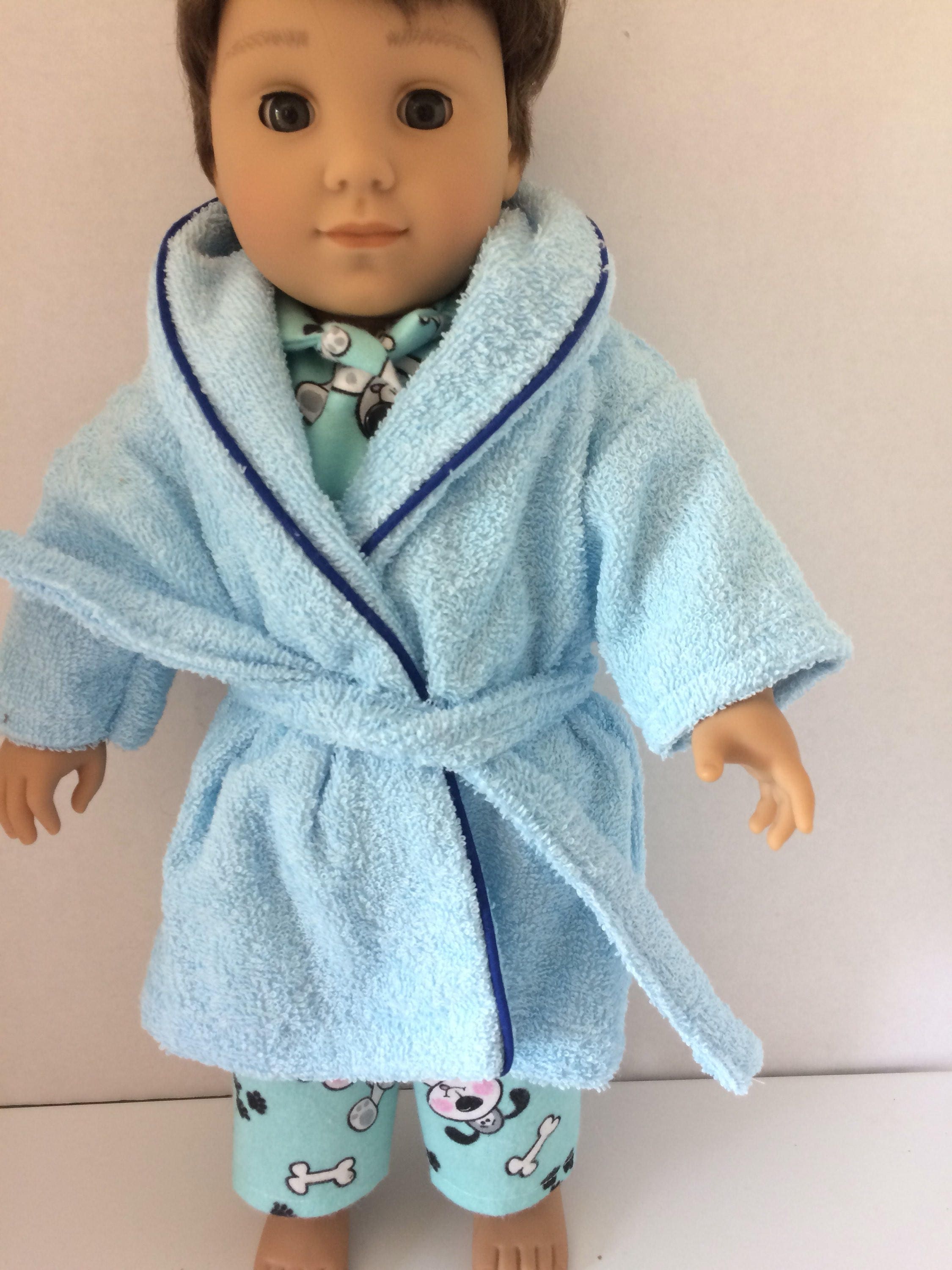 American Girl Reindeer Robe for Girls Size 5-6 and Matching 18