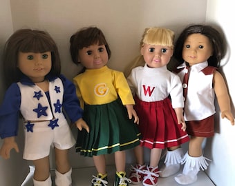 Cheerleading Outfits for any Pro,College or High School Team for 18"  Doll Free Shipping