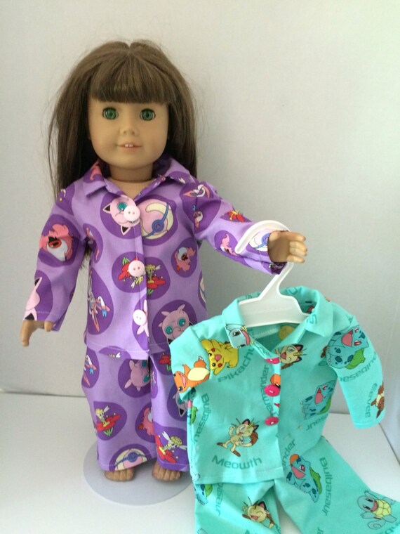 Sports Themed Robe Pajamas Fits 18/" American Boy or Girl Doll Clothes
