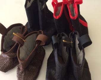 Doll Boots (black and brown) for 18" Girl or Boy Dolls