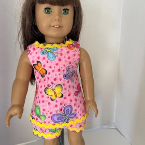 Pink Butterfly Top and Shorts  for 18&quot;  Doll