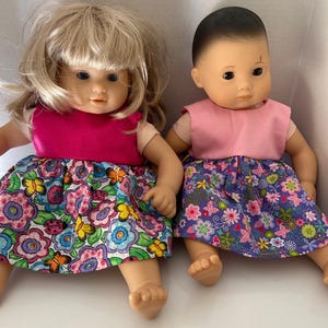 Dark or Light Pink Dresses for 15” Baby Dolls