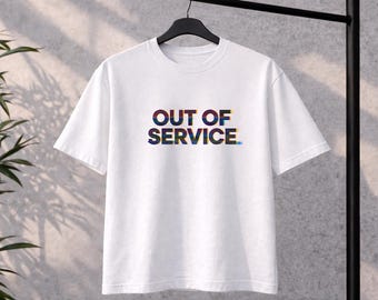 T-shirt med ur funktion, Glitch Graphic-tröja, Streetwear-tröja med statementmotiv