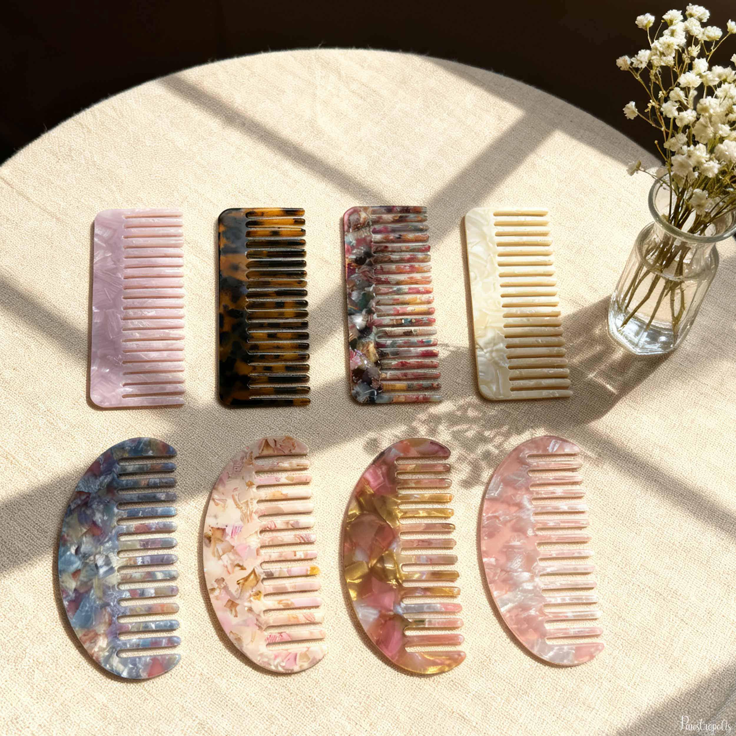 2 Prong Yellow Amber Lucite Victorian Style HAIR STICKS/COMBS Amber Hair Sticks - Etsy main image 3
