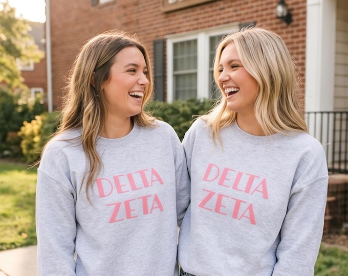 Licensed Sorority Puff Lettering Sweatshirt