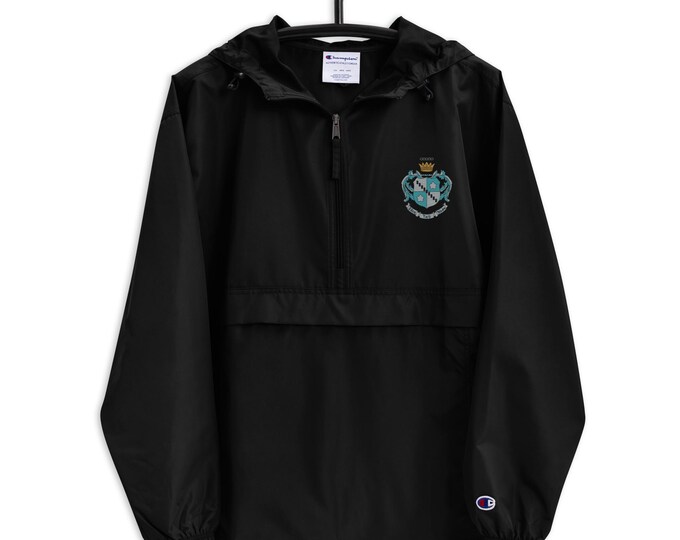 Zeta Tau Alpha Custom Designed Embroidered Champion Packable Jacket