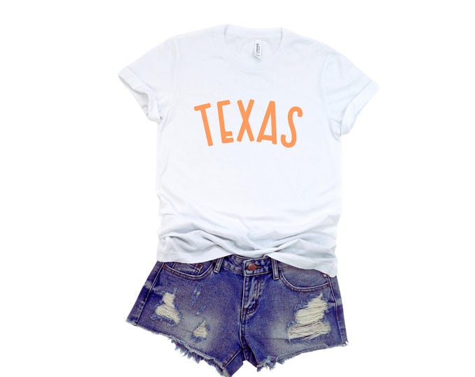 Custom Collegiate T Shirt Texas Fans