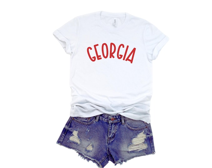 Custom Collegiate T Shirt Georgia Bulldogs