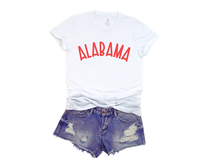 Custom Collegiate T Shirt Alabama Roll Tide