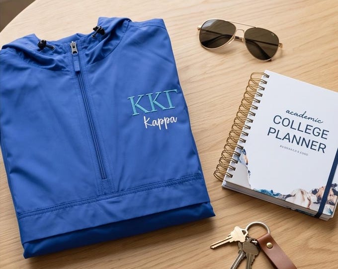Licensed Kappa Kappa Gamma Sorority Embroidered Champion Packable Jacket