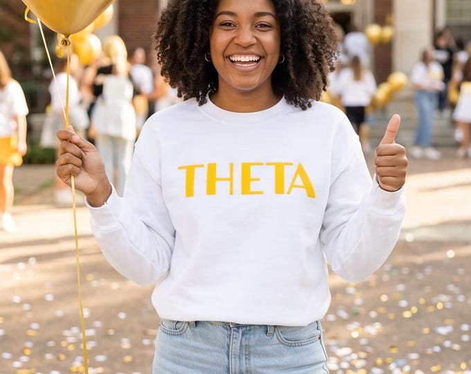 Licensed Sorority Puff Lettering Sweatshirt