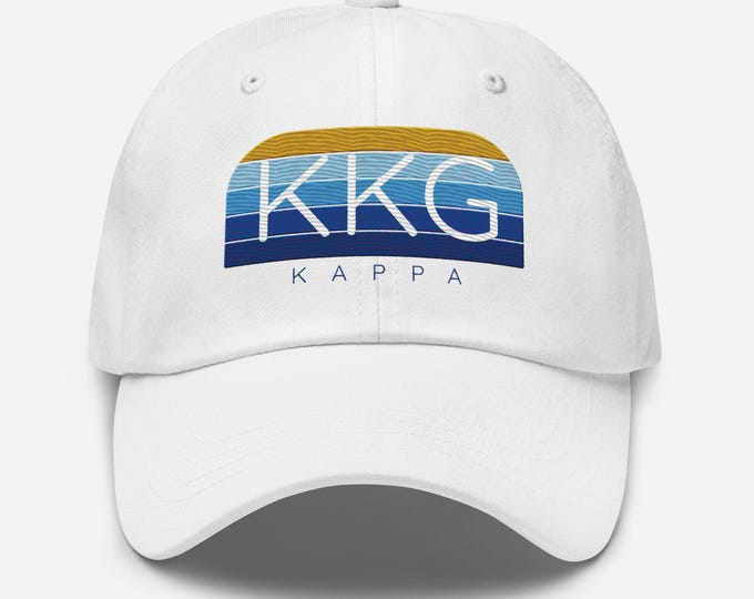 Kappa Kappa Gamma Embroidered Hat Custom Designed