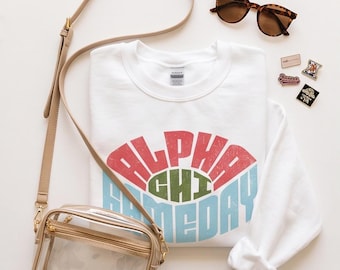 Licensed Alpha Chi Omega Gameday Sweatshirt