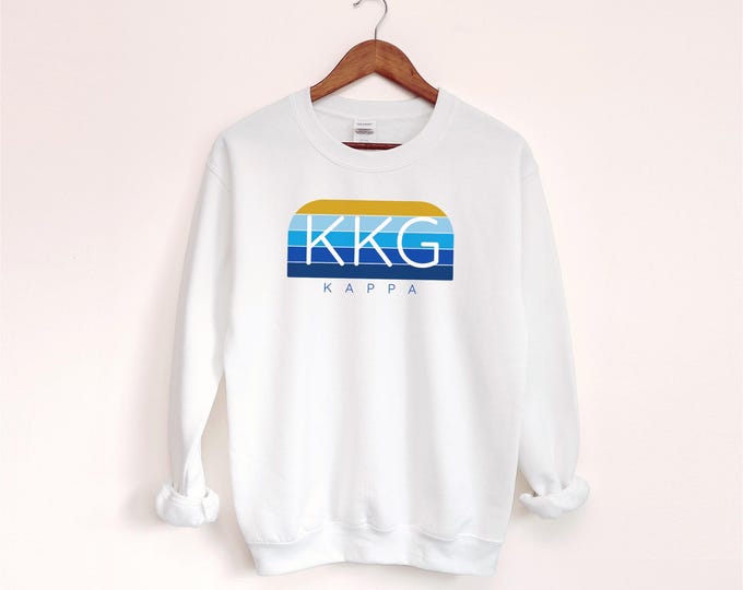 Kappa Kappa Gamma Retro Style Custom Sweatshirt