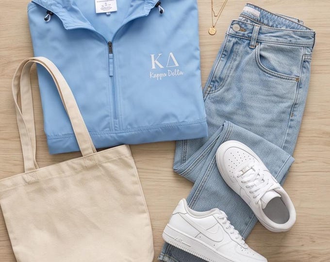 Licensed Kappa Delta Sorority Embroidered Champion Packable Jacket