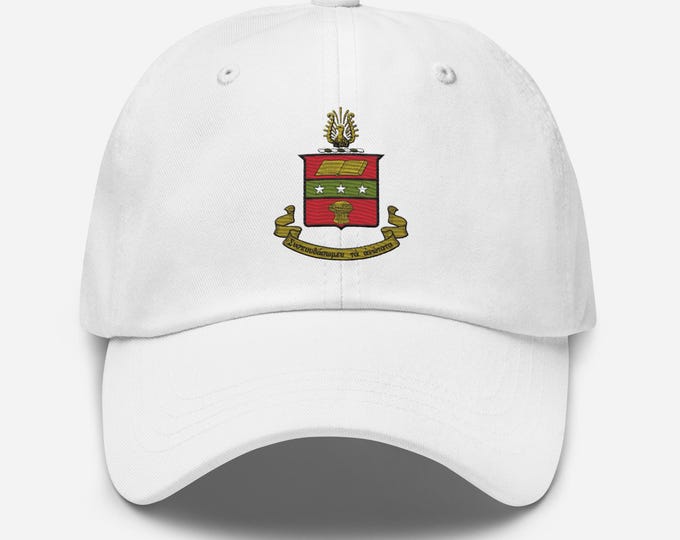 Alpha Chi Omega Embroidered Crest Hat