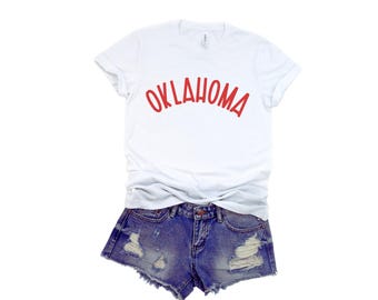 Custom Collegiate T Shirt Oklahoma Sooners