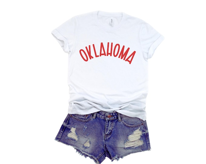 Custom Collegiate T Shirt Oklahoma Sooners