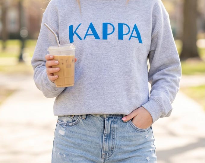Licensed Sorority Puff Lettering Sweatshirt