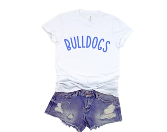 Custom Collegiate T Shirt Bulldogs Fans