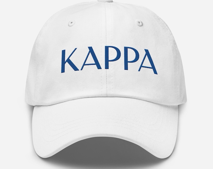 Kappa Kappa Gamma Embroidered Hat Custom Designed