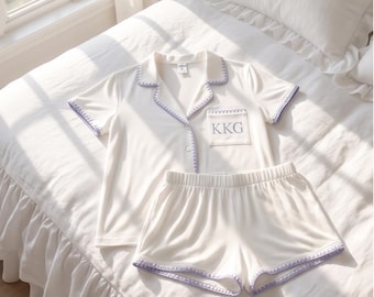 Limited Edition Licensed Sorority Pajama Set Embroidered - Customizable