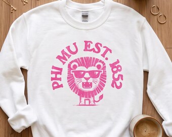 Licensed Phi Mu Custom Sweatshirt