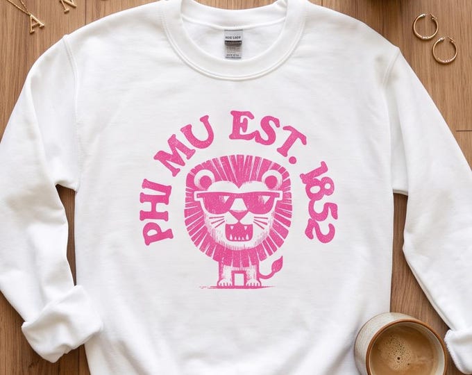 Licensed Phi Mu Custom Sweatshirt