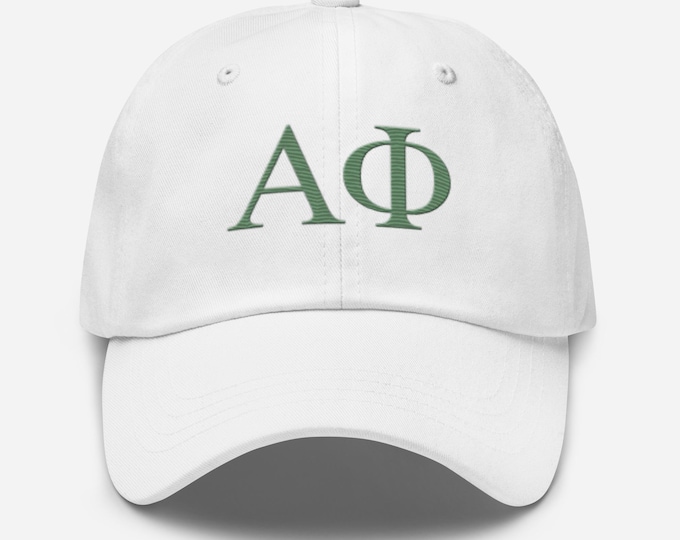 Alpha Phi Embroidered Hat Custom Designed