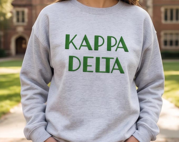 Licensed Sorority Puff Lettering Sweatshirt