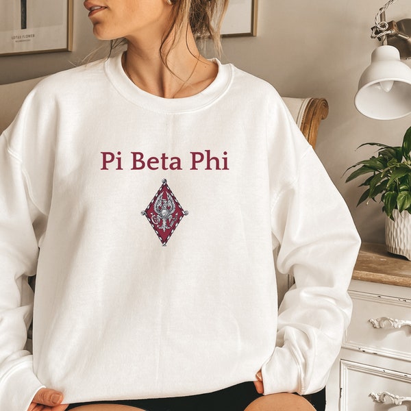 Pi Beta Phi Pi Phi Custom Designed Gildan 18000 Sweatshirt