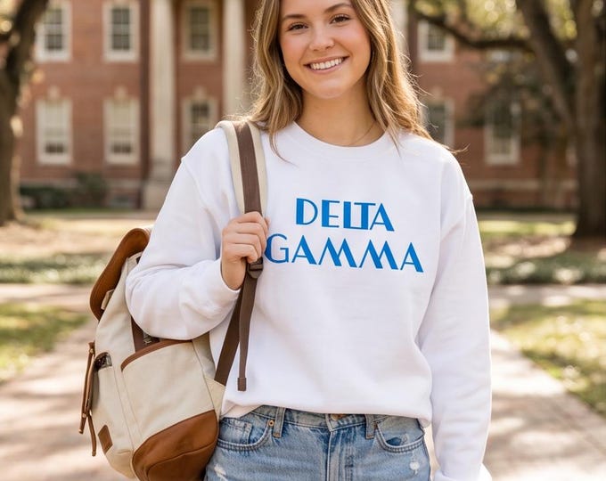 Licensed Sorority Puff Lettering Sweatshirt