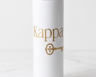 Licensed Kappa Kappa Gamma Skinny Tumbler 20 oz.