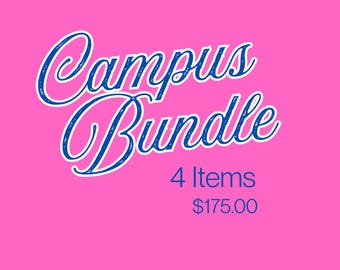 Licensed Greek Campus Bundle personalized for your Sorority