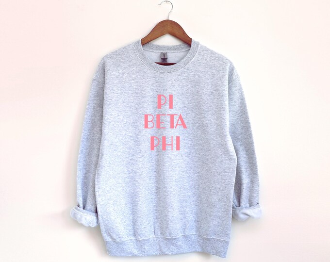 Licensed Sorority Puff Lettering Sweatshirt