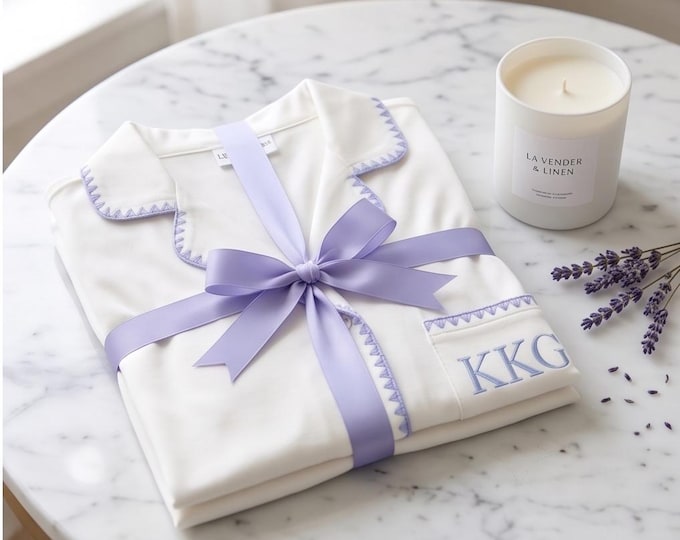 Limited Edition Licensed Sorority Pajama Set Embroidered - Customizable