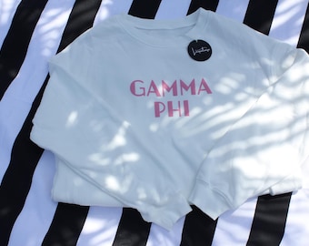 Licensed Sorority Puff Lettering Sweatshirt