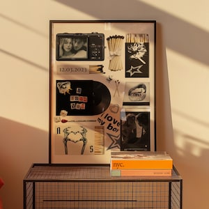 Modèle d&#39;affiche d&#39;art boîte d&#39;allumettes modifiable : cadeau souvenir DIY (téléchargement numérique de 18 x 24 pouces)