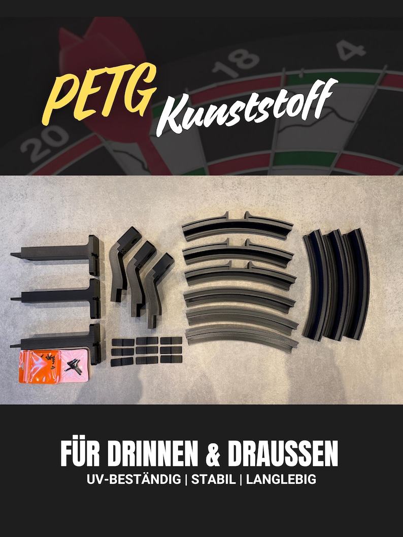Autodarts komplett set | Komplett system | Ljusring | inkl. OV9732-kameror och alla kablar | Winmau | Dartring | Väggfäste | Ståldart bild 6