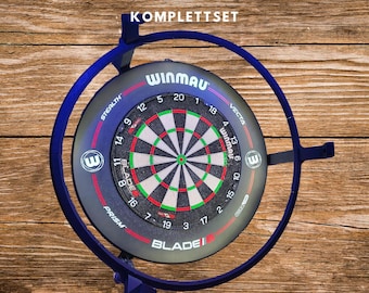 Kompletny zestaw Autodarts | Kompletny system | Pierścień oświetleniowy | w tym kamery OV9732 i wszystkie kable | Winmau | Pierścień do rzutek | Uchwyt ścienny | Stalowy rzutek