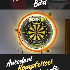 Autodarts komplett set | Komplett system | Ljusring | inkl. OV9732-kameror och alla kablar | Winmau | Dartring | Väggfäste | Ståldart bild 9