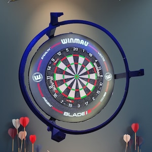 Autodarts komplett set | Komplett system | Ljusring | inkl. OV9732-kameror och alla kablar | Winmau | Dartring | Väggfäste | Ståldart bild 5