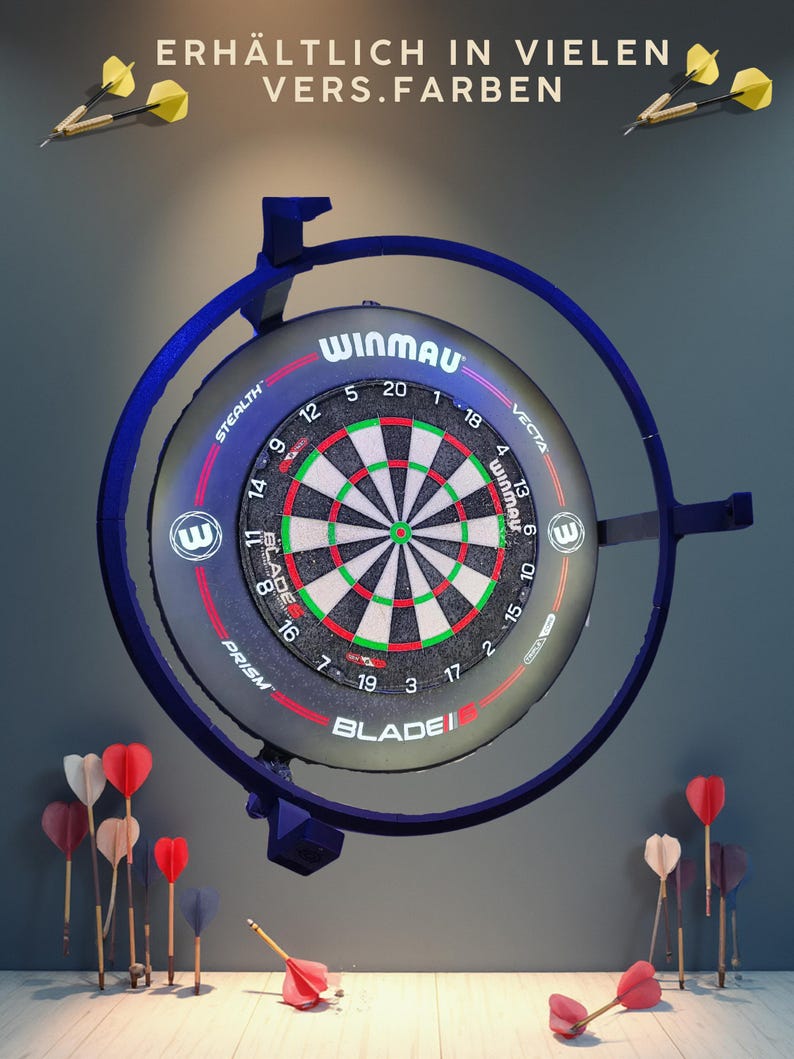 Autodarts komplett set | Komplett system | Ljusring | inkl. OV9732-kameror och alla kablar | Winmau | Dartring | Väggfäste | Ståldart bild 5