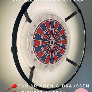 Granboard 132 Dart Light | Illuminated Ring | Dart Accessories | Dart Ring | LED Dart Ring | Lighting | Click Mounting | COB LED