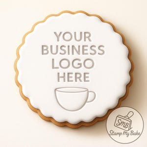 Personalised Cookie Stamp, Custom Fondant Embosser, Baking Tool, Fits M&S cookies, Cookie Cutter bild 16