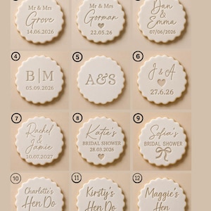 Personalised Cookie Stamp, Custom Fondant Embosser, Baking Tool, Fits M&S cookies, Cookie Cutter bild 6