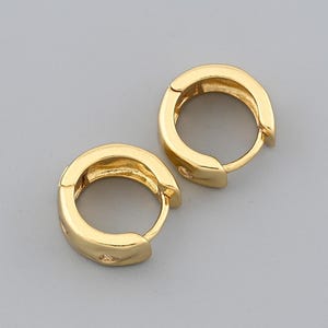 Classic 18K Gold Filled Hoop Shape Lock Connector For Bracelet Necklace Jewelry DIY Accessories 11.6x12.1mm