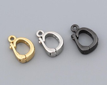 Zarter 18K Gold Filled kleiner runder Verbinder mit Schlaufe für handgemachte Schmuckprojekte 7x10.5 mm