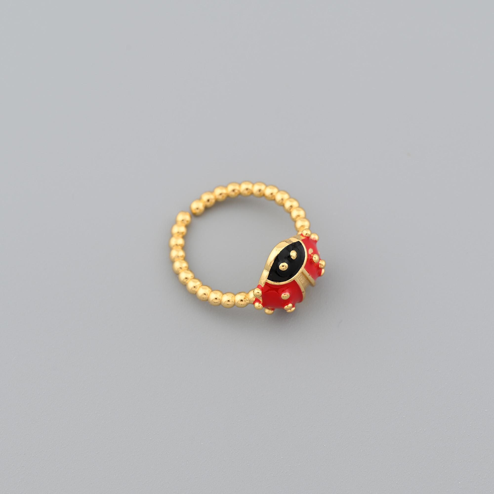 VOANZO 100 Stks Miniatuur Decoraties Coccinella Septempunctata