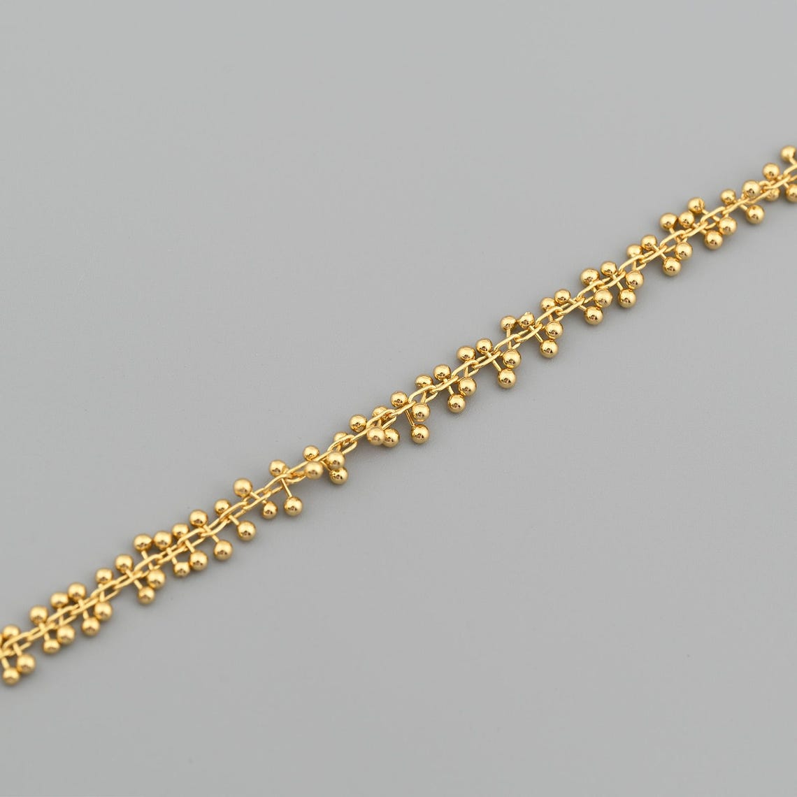 Smooth Round Chain Minimal Fringe Ball Chain With Smooth Round Drops for Custom Jewelry ...